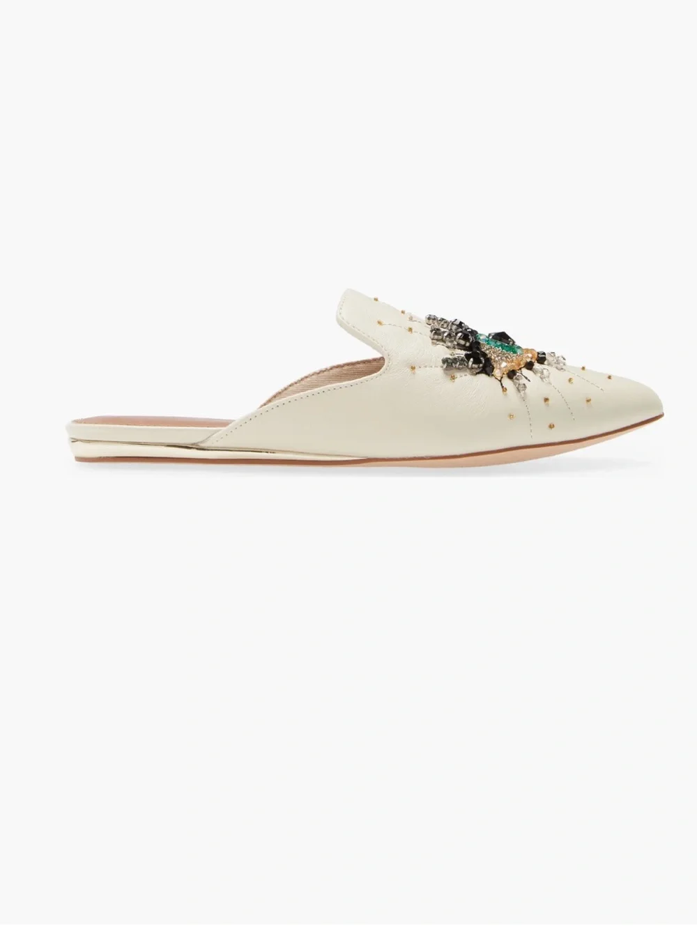 Kurt Geiger London Olive Eye Mule $150 run small women 41 US 10.5 Bone leather.